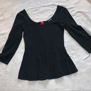 EXPRESS PEPLUM TOP SIZE SMALL